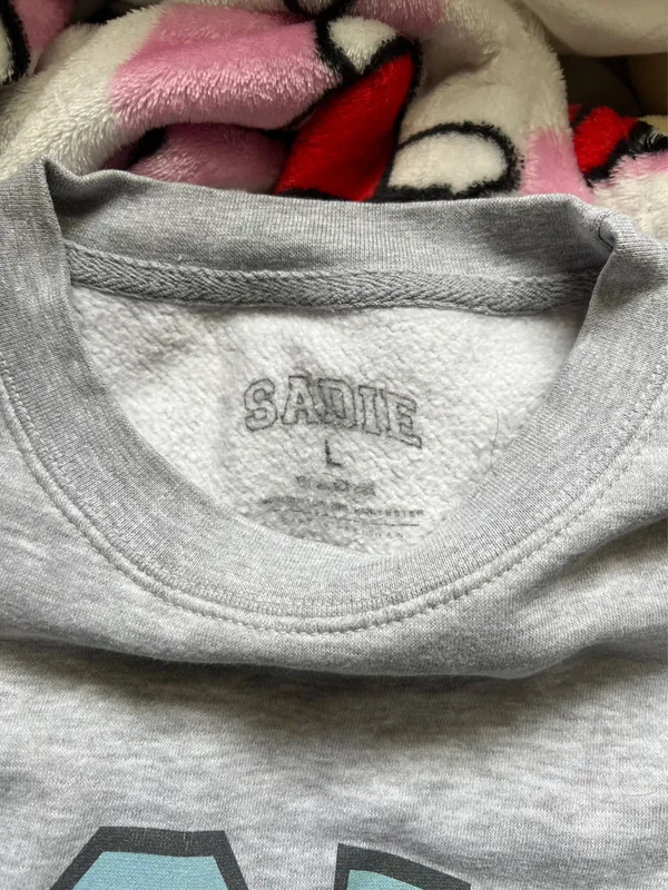 IDGAF sweatshirt Gray Size L - Image 3