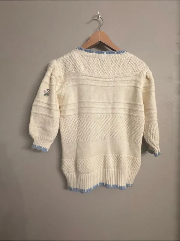 FRNCH Floral Embroidered Knit Sweater - Image 5