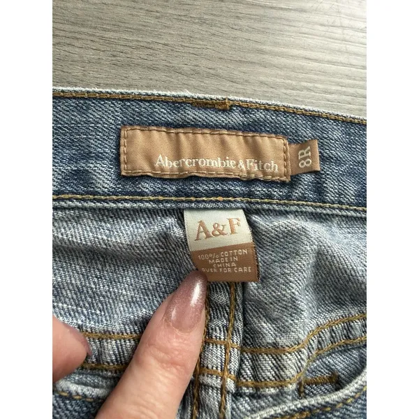 VTG Y2K Abercrombie Fitch Low Rise Bootcut Flare Jeans Preppy Womens Size 8R - Image 6