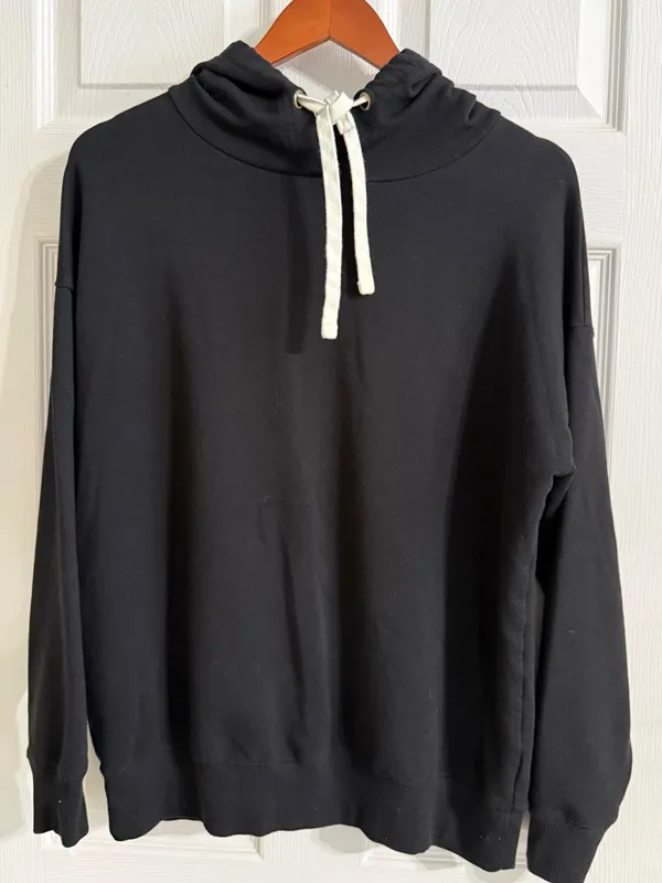 Buffalo David Bitton Black Super Soft Pullover Hoodie Sweatshirt Small - Image 5