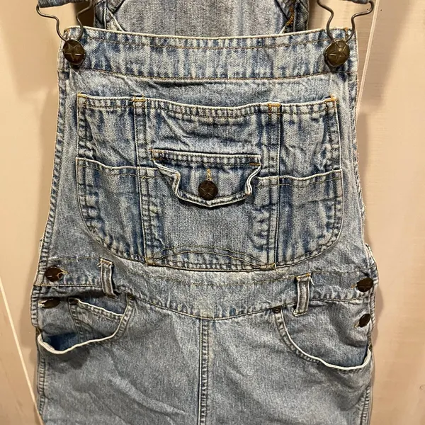 Cute Y2K denim Road Rags Jean Co short overalls pockets medium - Image 10