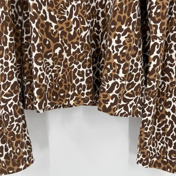 Lilly‎ Pulitzer Chocolate My Favorite Spot Jansen V-Neck Sweatshirt Size Large - Image 5