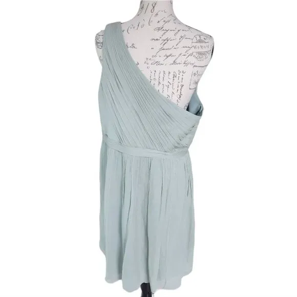J. Crew NWT Kylie Silk Chiffon Dress in Dusty Shale Women's size‎ 16 - Image 6