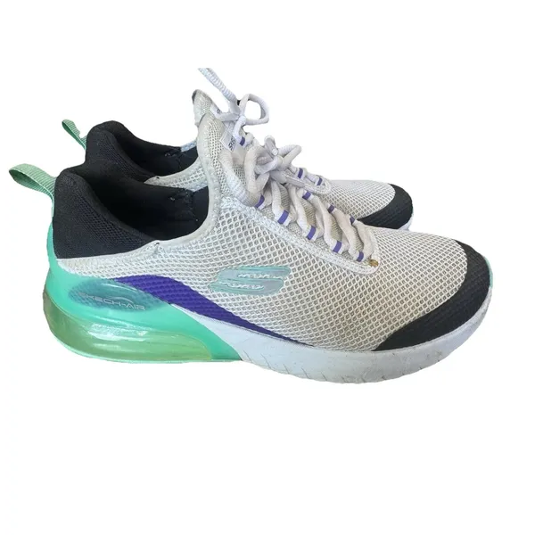Skechers Skech-Air Stratus White Memory Foam Sneakers Size 9 - Image 8