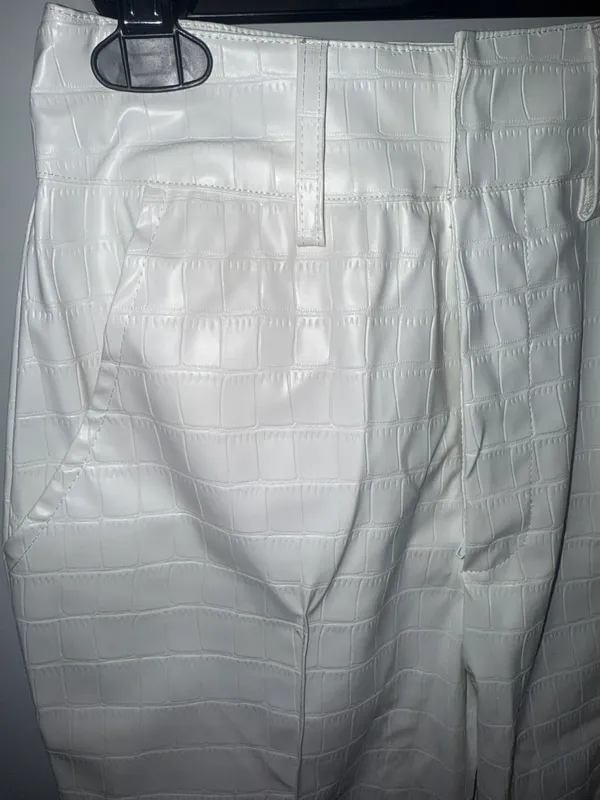 Pretty Little Thing Snake Skin Flare Pants - Image 4