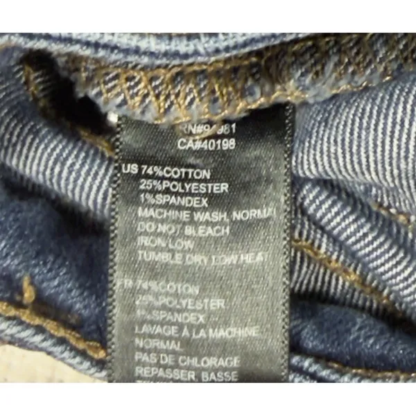 Y2K‎ Women's Low Rise Shortie Denim Mini Booty Shorts Size 28/6 Summer Vacation - Image 5
