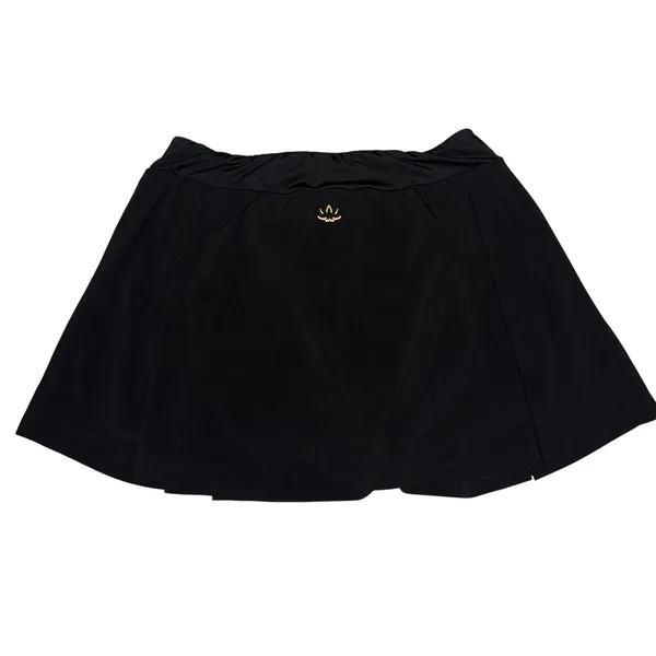Beyond Yoga Skort Skirt Shorts Womens Medium Black Pickleball Yoga Active Preppy - Image 4