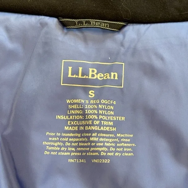 L.L. Bean Women’s Rugged Ridge Parka Blue Waterproof Hooded Jacket Size Small - Image 13