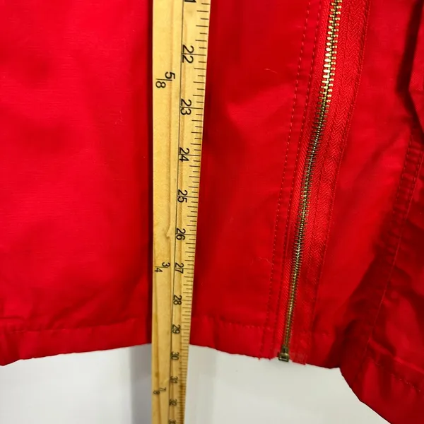 Marc New York‎ Andrew Marc Red Jacket L Moto Trench Minimalist Chic Designer NWT - Image 5