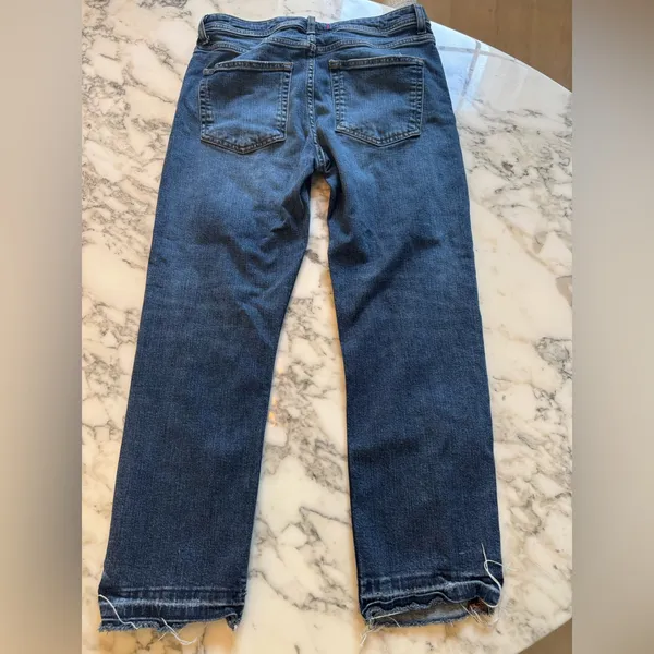 EUC Zara Women's Premium Blue Straight Leg Jeans Sz 6 - Image 5