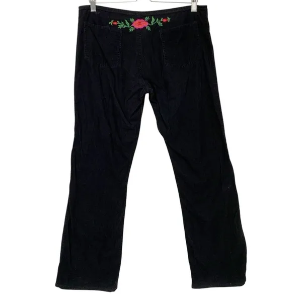 Vintage The Nepali bazaar Y2K Embroidered Corduroy Pants Size Large - Image 2