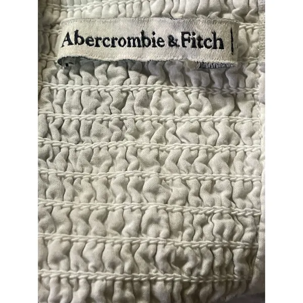 Abercrombie & Fitch Black White Linen Abstract Sleeveless Mini Cami Tank Dress M - Image 4