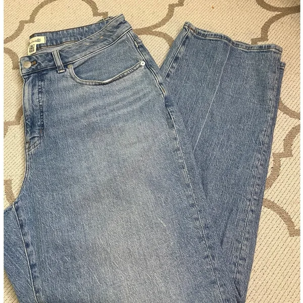 Madewell The Plus Curvy 90’s Straight Blue Jeans, size 14W, DM784, high-rise - Image 3