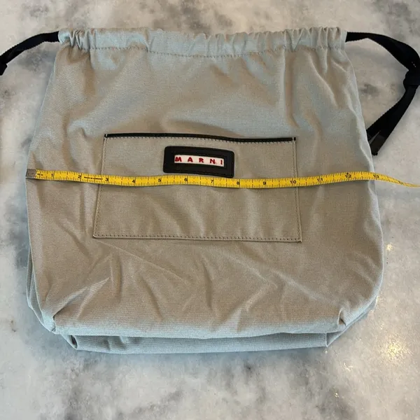 MARNI Drawstring Bag Tan - Image 8