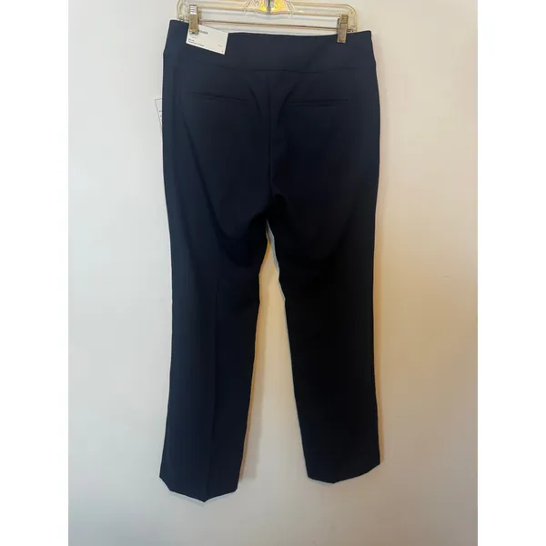 NWT Ann Taylor Factory 8 Navy Blue Dress Pants Flat Front Trousers Stretch Work - Image 6