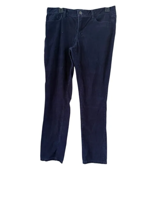 Women's J.Crew Navy Corduroy Matchstick Straight Leg Pants Size 31 - Image 8