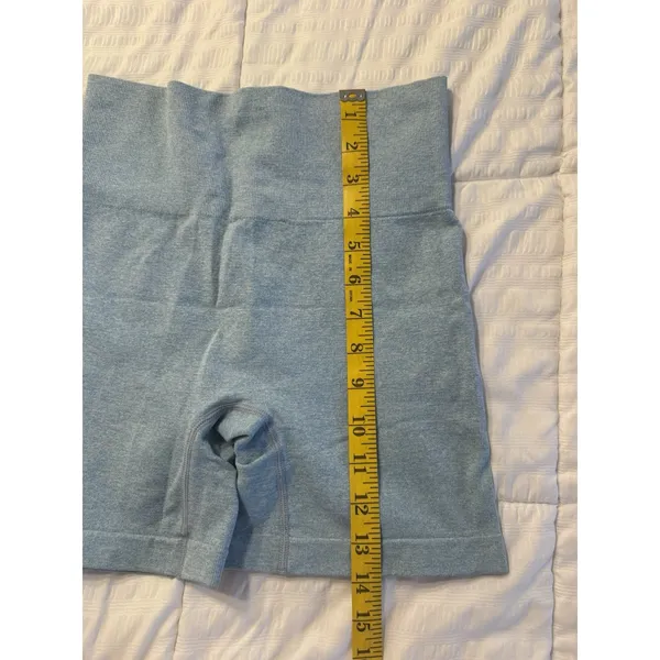 Blue Stretch Bike Shorts Athletic Wear Sport Women's Small - Image 4