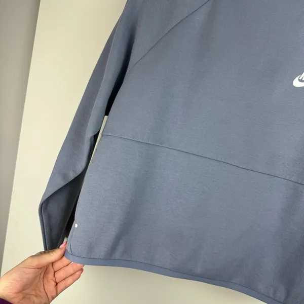 Nike Sportswear Tech Fleece Hoodie Purple Sz Medium Cropped - Image 11