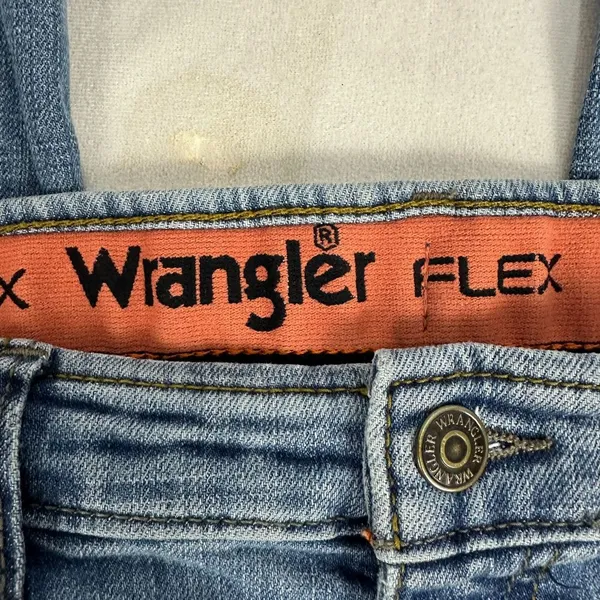 Wrangler Flex Womens Size 14 Regular Blue Straight Leg Denim Jeans - Image 4