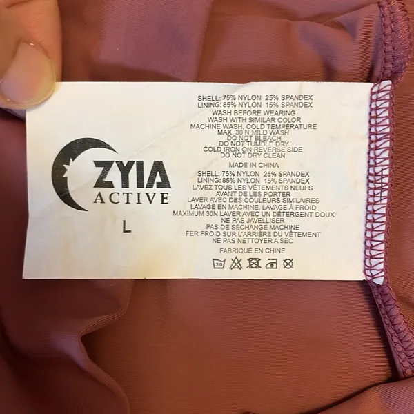 ZYIA Active Muted It’s a Mood Shorts Mauve Pink Size L - Image 10