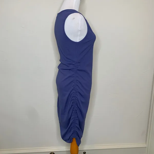 Isabel Maternity Tank Dress Stretch Ruched Midi Sz Small - Image 4