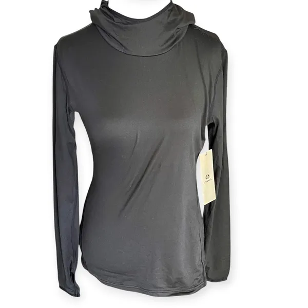 Mono B hoodie Top long Sleeve Black Medium - Image 2