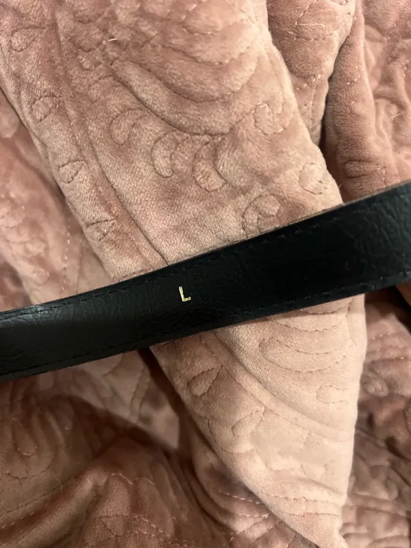Vintage Purple Suede Belt with Gold-Tone Buckle - Image 4