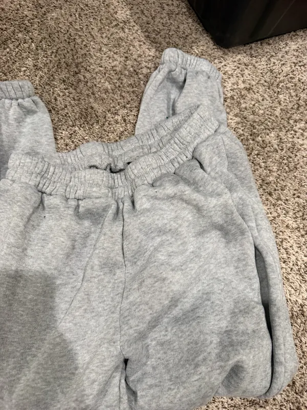 Grey Shein Sweatpants Wide-Leg - Image 5