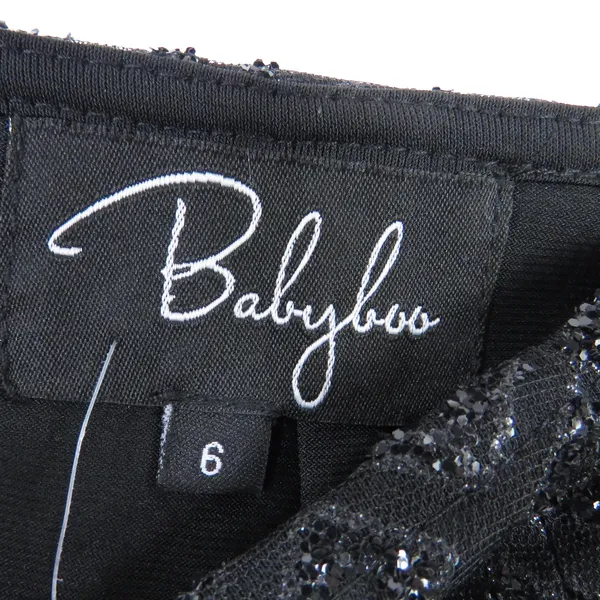 UO Babyboo Black Sparkly Sexy Two Piece Set Tank & Mini Skirt Small - Image 8