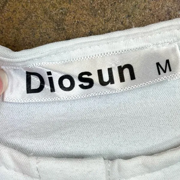 Diosun White Button Down Tank Top Medium - Image 7