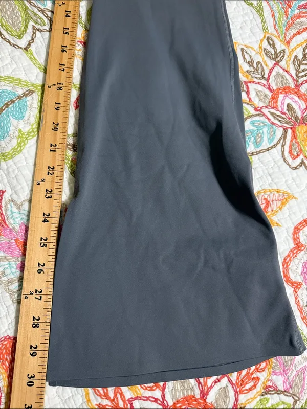 Baleaf women’s size medium grey wide leg slit side yoga pants leggings new - Image 5