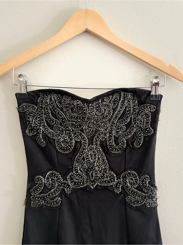 Free People New Delhi Black Embellished Dress size XS - Image 6