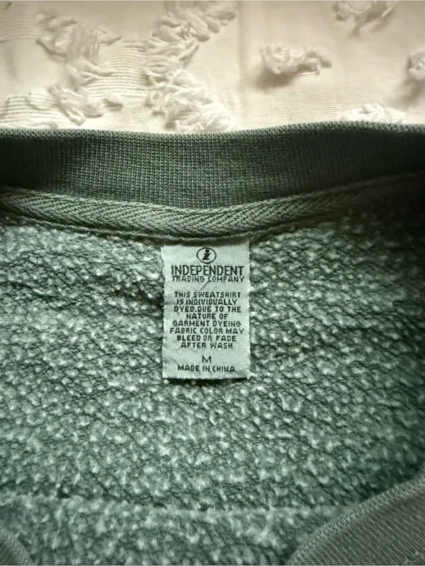 Unwell Crewneck Sweatshirt in Sage Green - Image 5