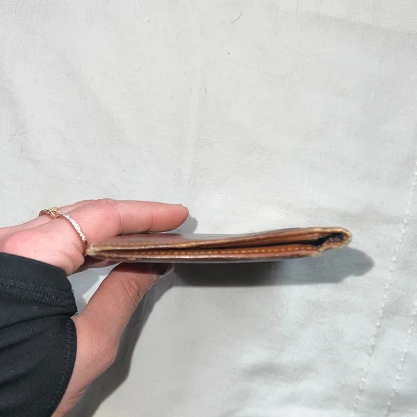 Rolfs Brown Leather Wallet cowhide vintage rare - Image 10