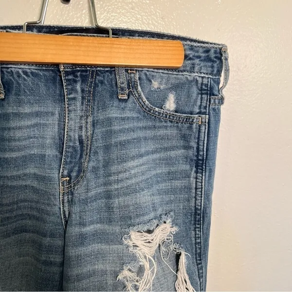 Hollister Women's‎ Juniors Size 3 Waist 26 Girlfriend High Rise Jean Medium Wash - Image 6