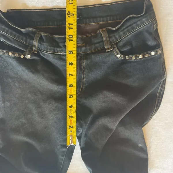 Paris Blues Black Flare Jeans with Embellishments - Image 9