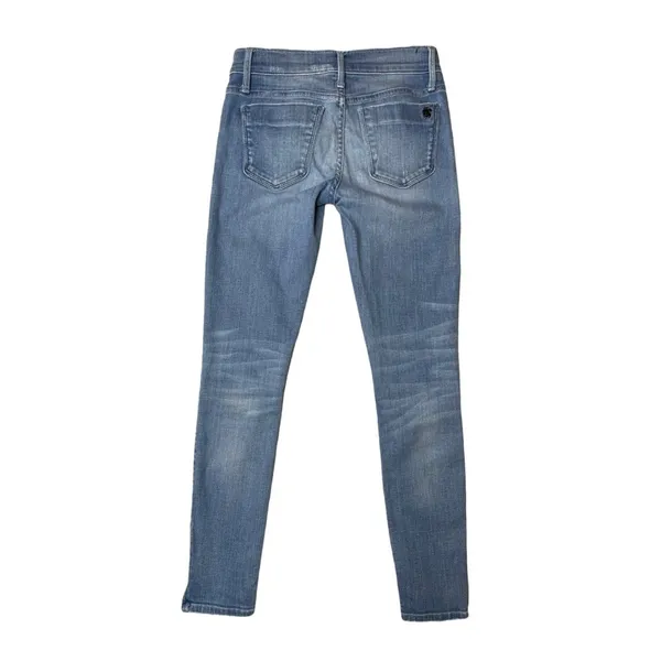 Black Orchid‎ Skinny Distressed Ankle Zip Jeans Womens Blue Size 24 - Image 2