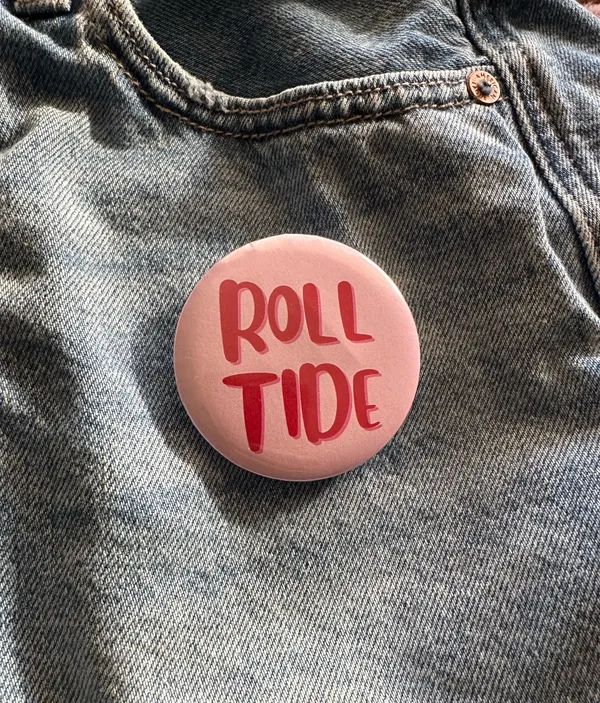 Handmade Alabama game day button pins - Image 5