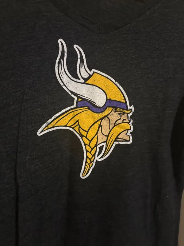 National Football League Minnesota Viking Layered T Shirt Women's XL Xtra Large Touch By Alyssa Milano - Image 2