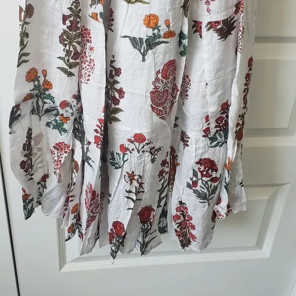 RAGA White Maxi Dress with Multicolor Floral Print - Image 9