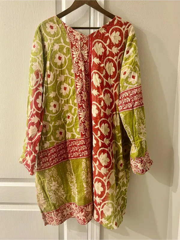 She’s 1 Oak Kantha Reversible Tunic Green Size undefined - Image 2