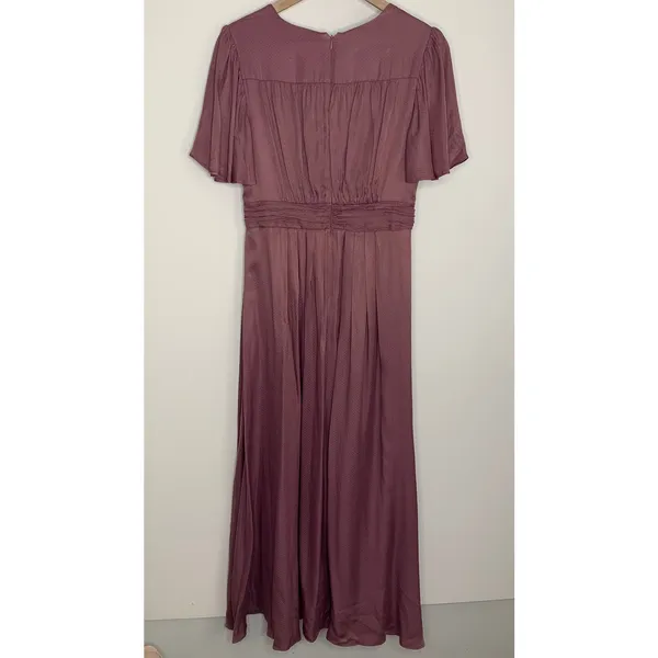 Gal Meets Glad Genevieve Empire Waist Mauve Womens Size 6 - Image 3