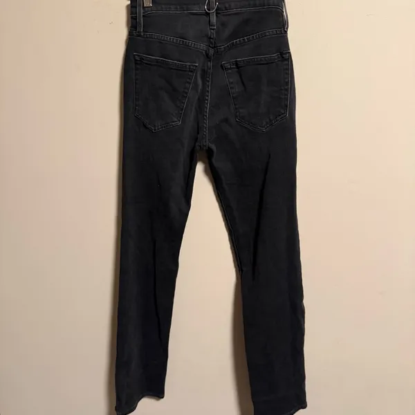 Frame smoke Black Le Hollywood high rise Jeans straight leg- Size 24 - Image 4