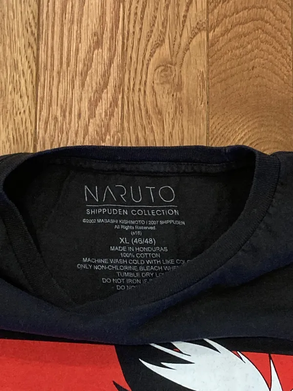 Naruto Shippuden Japanese Anime Y2K Casual Black Graphic T-Shirt - Image 4