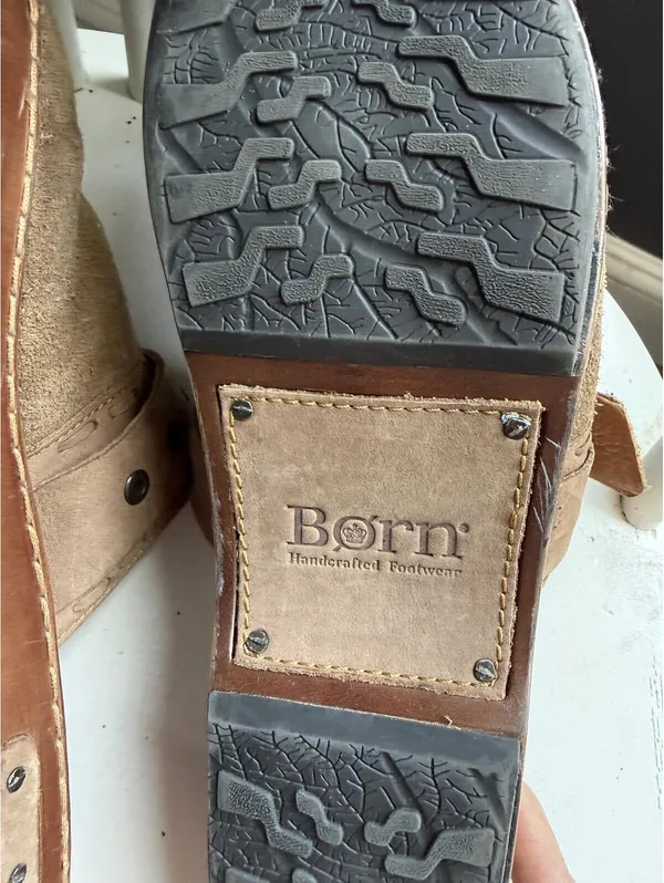 Børn Suede Buckle Mule Clogs Size 10/42 Brown - Image 12
