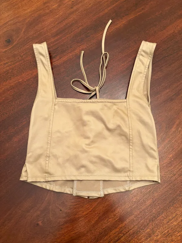 Crop corset Tan Size XS - Image 2