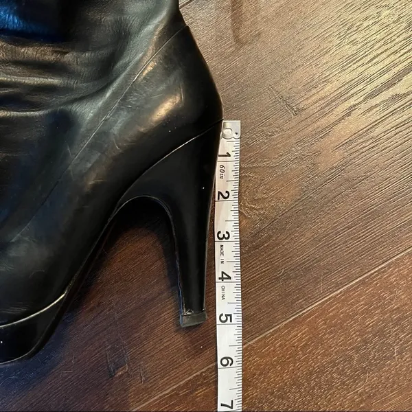 Prada Black Leather Booties - Image 10