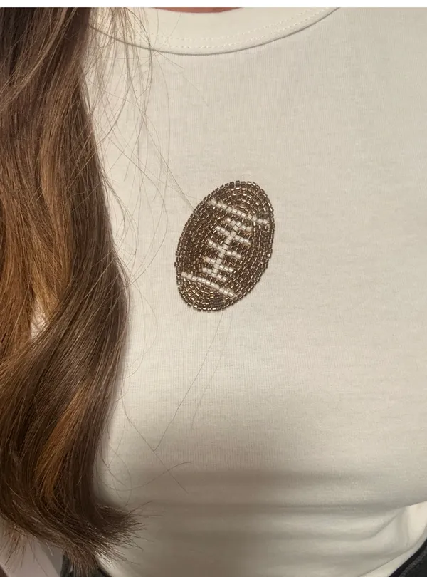 These three football beaded top - Image 3