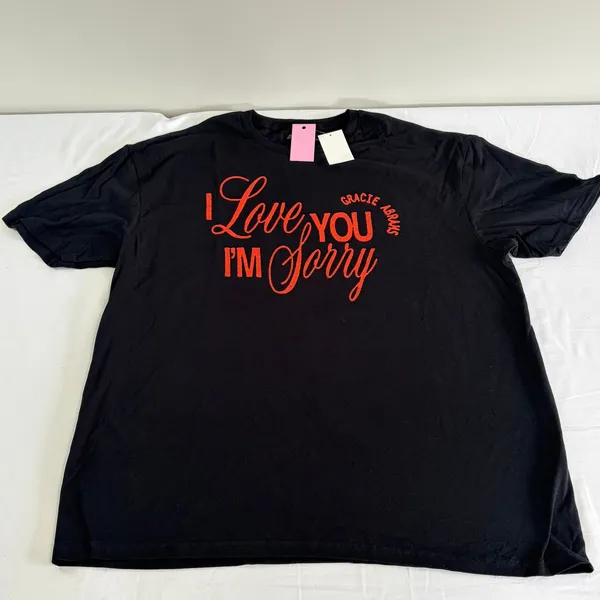 Gracie Abrams Tee XL I Love You I'm Sorry Graphic‎ Band Soft Girl Aesthetic Y2K - Image 2
