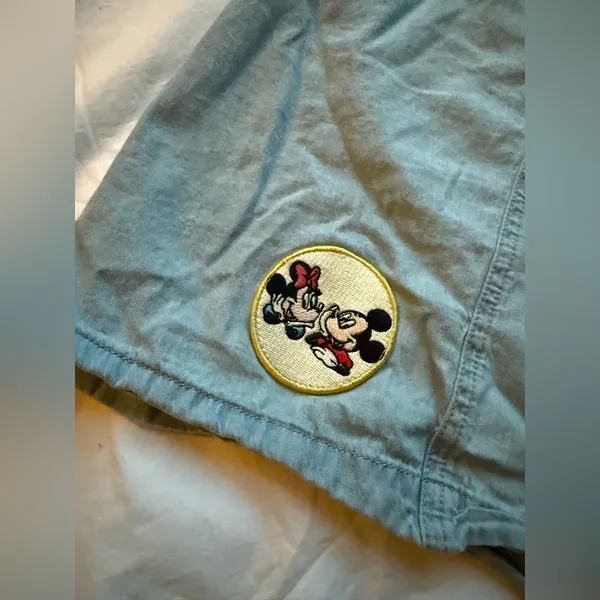Disney Mickey and Minnie Denim Patch Skirt 3X - Image 9